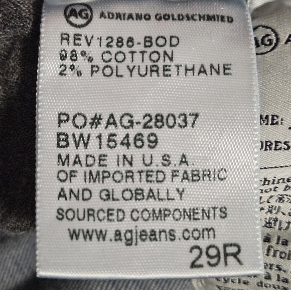 Ag Adrianna Goldschmied the Stevie Slim Straight 29R - Picture 13 of 15